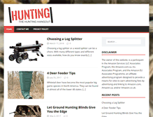 Tablet Screenshot of huntinghangout.com